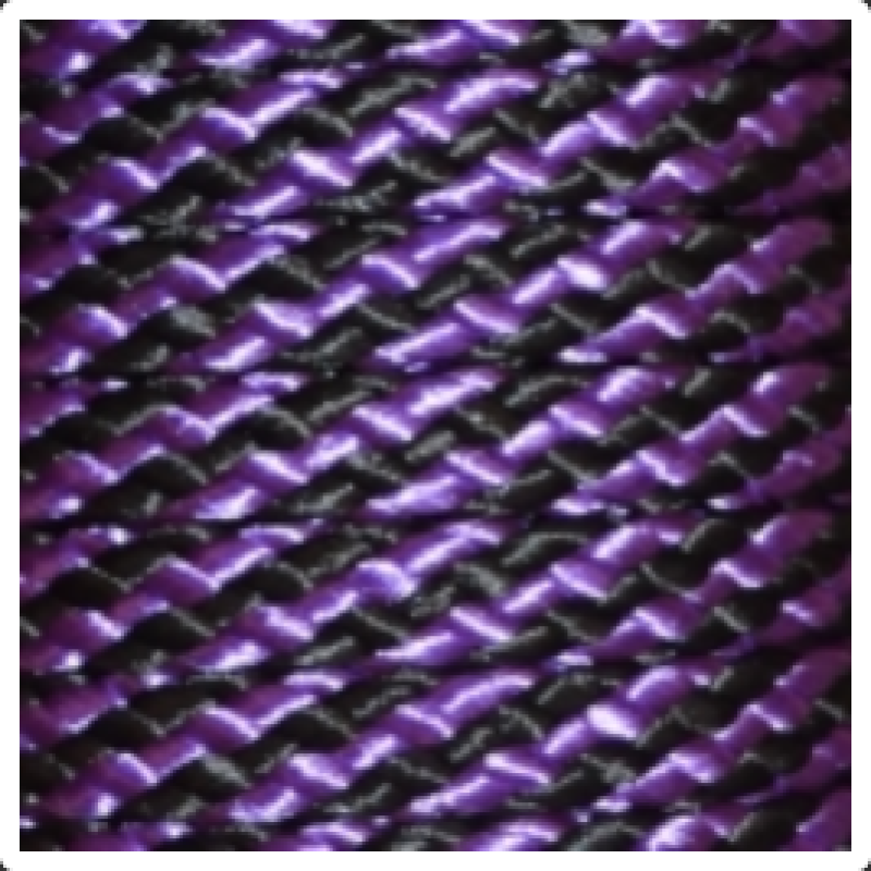 PPM touw 8 mm paars/zwart streep